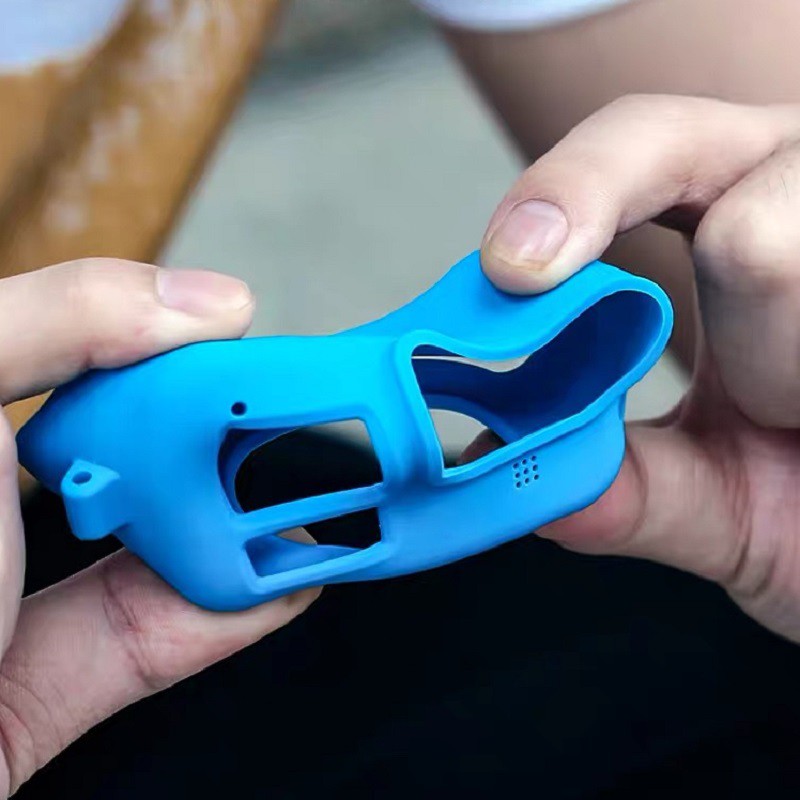 Vỏ bọc bảo vệ máy ảnh hành động và ống kính LAMMCOU silicone thích hợp cho GoPro Hero 9 màu đen