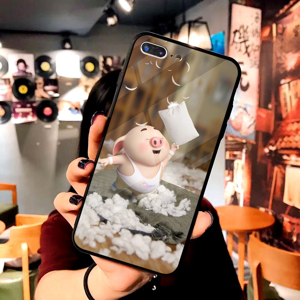 [HOT] ỐP IPHONE - ỐP KÍNH - M299 Heo Love You