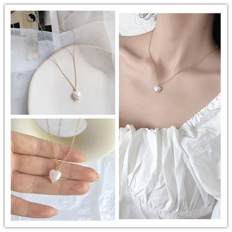Dây Chuyền Mặt Hình Trái Tim Đơn Giản Thời Trang Dành Cho Nữ
