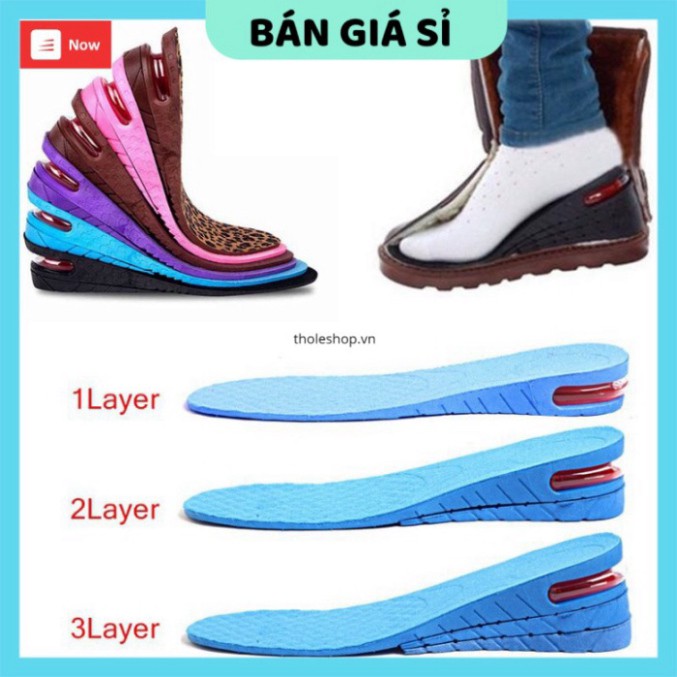 Miếng lót giày tăng chiều cao 3cm độn cao su thoáng khí 8133 🛒Taka Homeliving 247 🛒