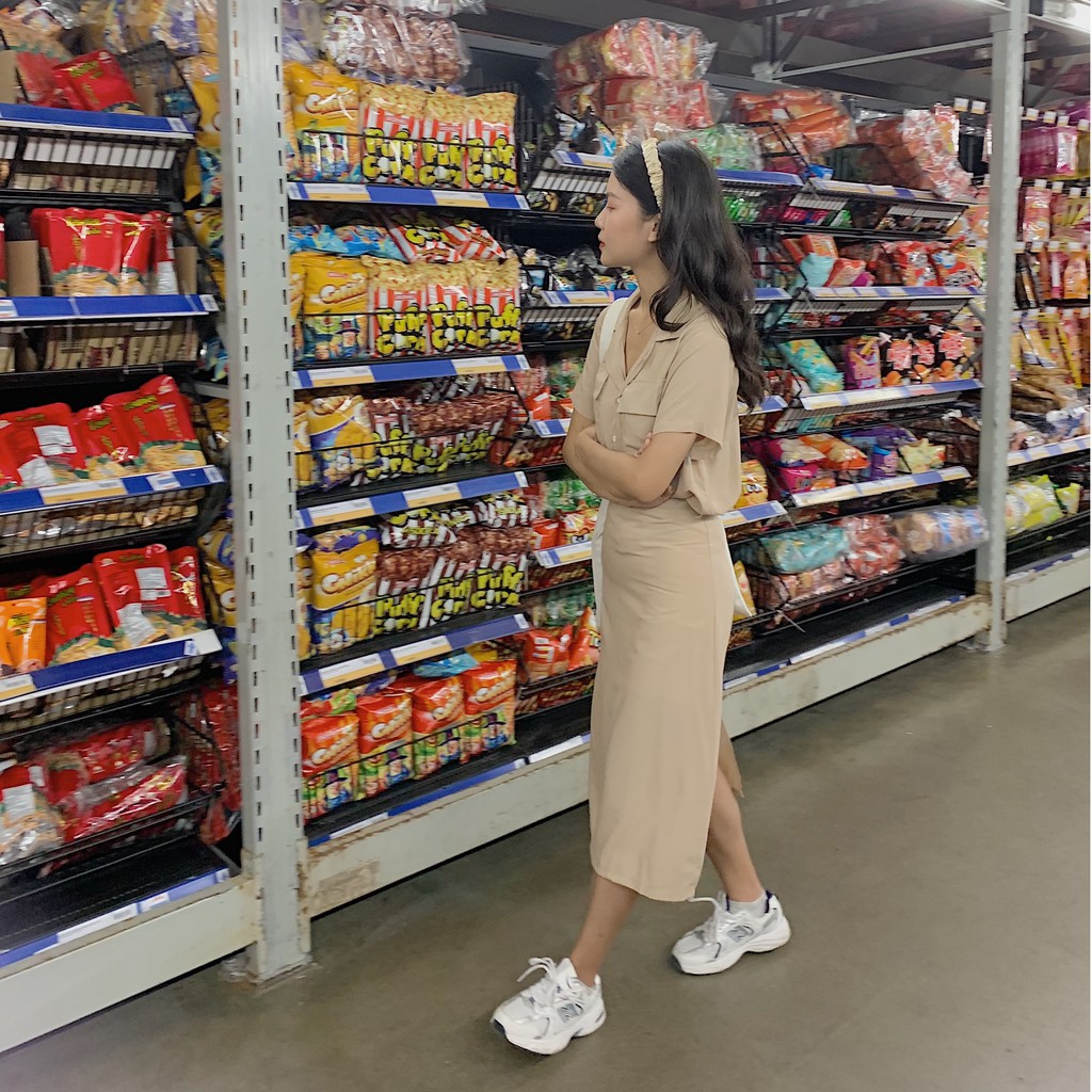 set áo sơ mi túi ngực kèm chân váy SET73 LOLLIE STUDIO