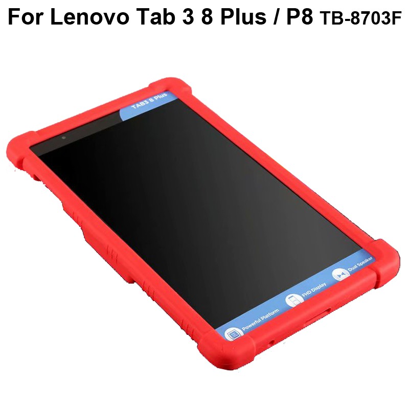 Lenovo Tab 3 8 Plus Silicone Ốp lưng Case P8 TB-8703 Stand cover Vỏ bảo vệ