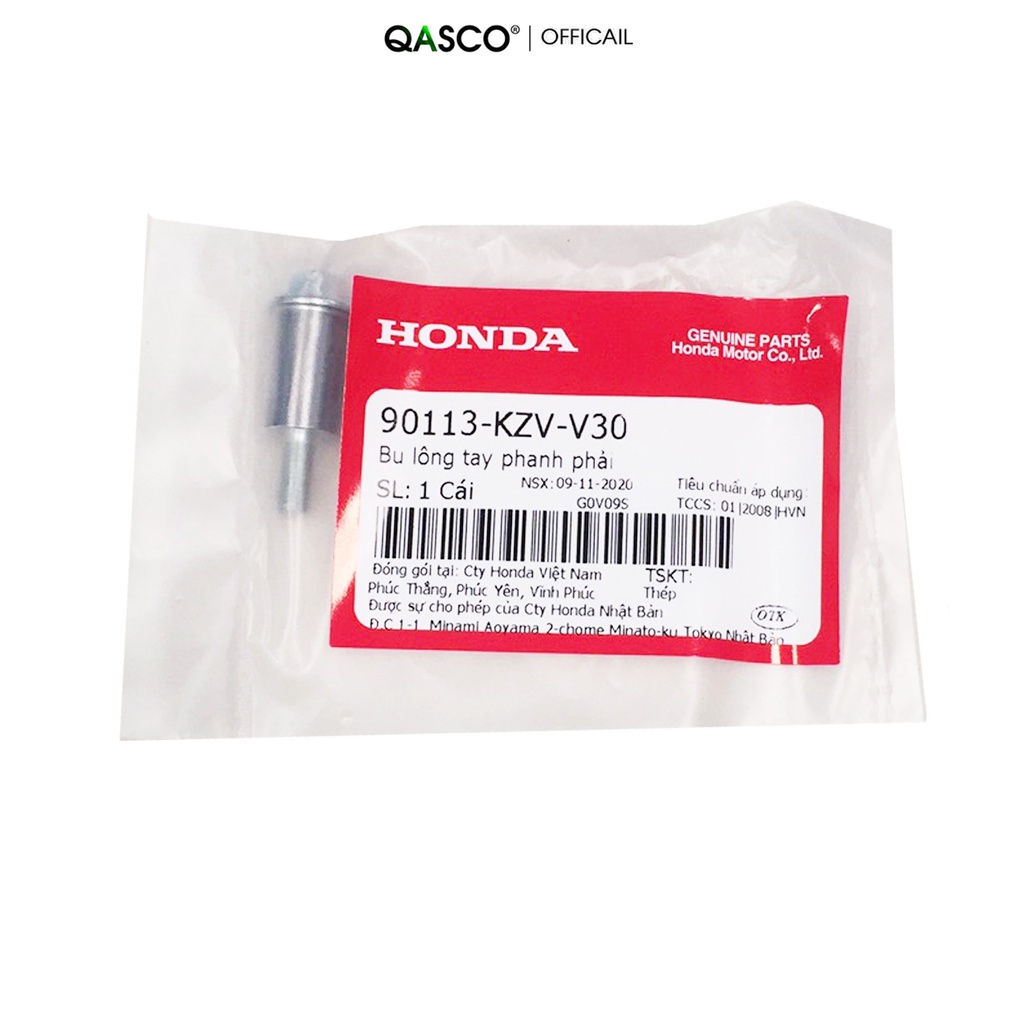 Bu lông tay phanh HONDA nhiều dòng xe bên phải  QA(90113KZVV30) _( 545)