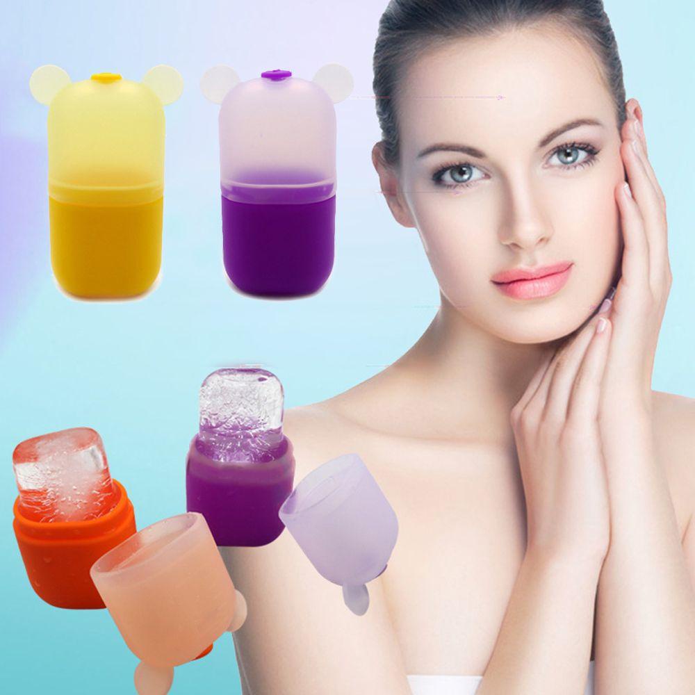 Lilyes Cây Lăn Mát Lạnh Bằng Silicon Hình Gấu Làm Mát Tạo Khối Khuôn Mặt Cho Nữ