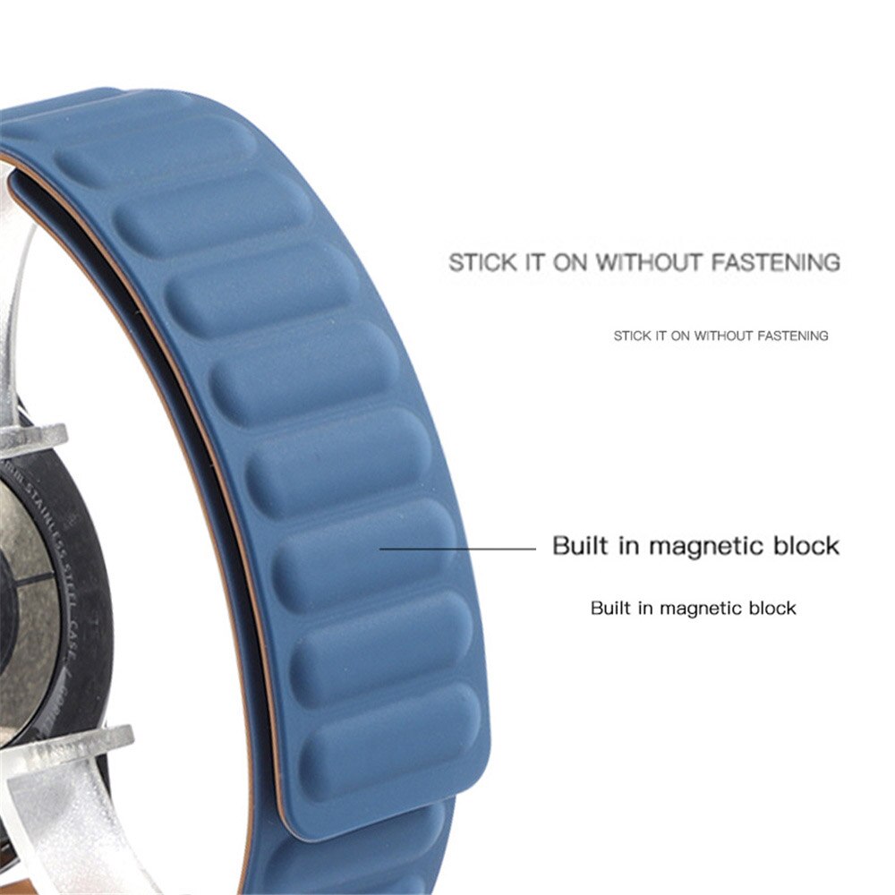 20mm 22mm Rubber Magnetic Quick Release Watch Band For Huami Amazfit Watch GTS GTR 42mm 47mm Pace Pebble Stratos 2 3 2S Silicone Bracelet Waterproof Strap