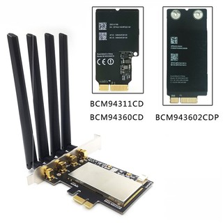 Adapter chuyển đổi WIFI Hackintosh Broadcom BCM94360CS2 (M.2/NGFF - PCIe)