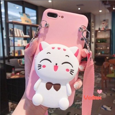 Ốp Điện Thoại Mềm Kèm Ví Hình Mickey Minnie Doraemon Stitch Dành Cho iPhone X XR XS Max 8 7 6 6s Plus