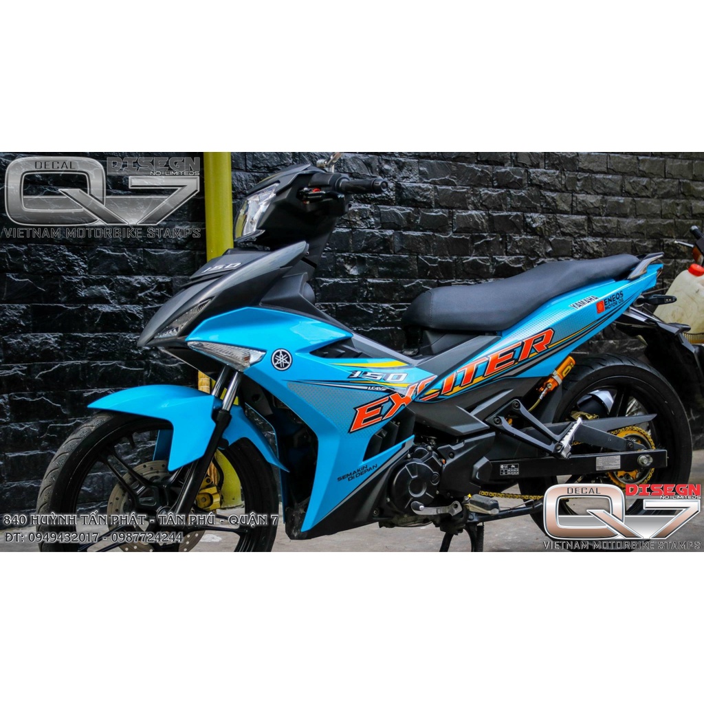 Tem Rời EXCITER 150 XANH ĐEN