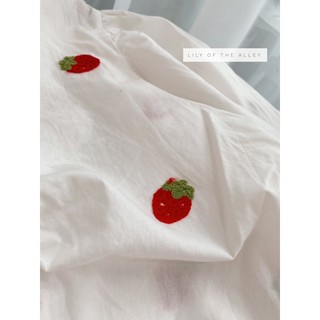 áo dâu/cherry rút eo