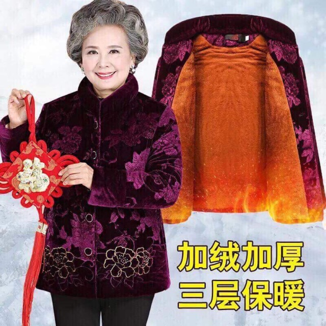 Áo bà lót lông cực ấm