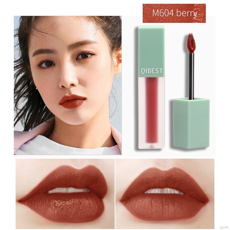 [Hàng mới về] Son kem lì QIBEST kháng nước không dính cốc và lên màu tuyệt đẹp cho phái nữ | BigBuy360 - bigbuy360.vn