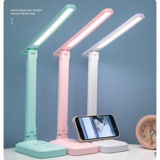 Đèn sạc pin học để bàn gấp gọn mẫu 7032 - đèn led để bàn 3 chế độ - đèn học