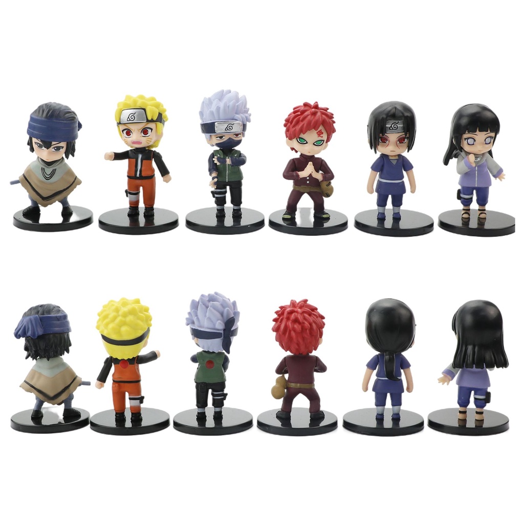 Set 12 nhân vật Naruto phong cách ChiBi siêu dễ thương cao 7cm - NTR05