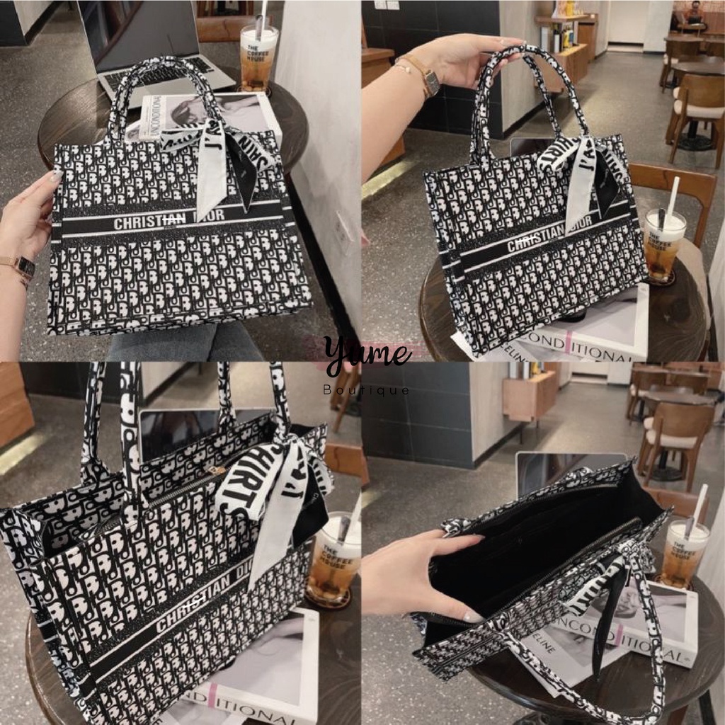 [Tặng Kèm Khăn] Túi Du Lịch DR Tote Siêu Hot Khóa Kéo Họa Tiết Size 36 DR88