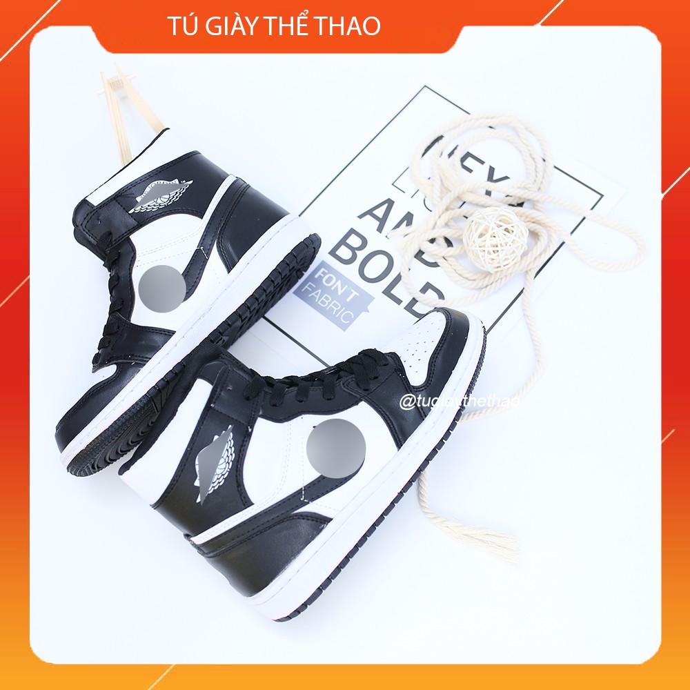 [Mã FAGREEN245 giảm tới 30K đơn 99K] Giày Thể Thao Sneaker Nam Nữ Jodan Panda Đen Trắng Cao Cổ Cao Cấp