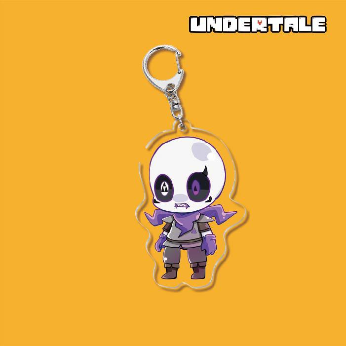 B &amp; M Game Undertale Móc Chìa Khóa Bằng Acrylic Mặt Họa Tiết Hoạt Hình Undertale Sans Anime