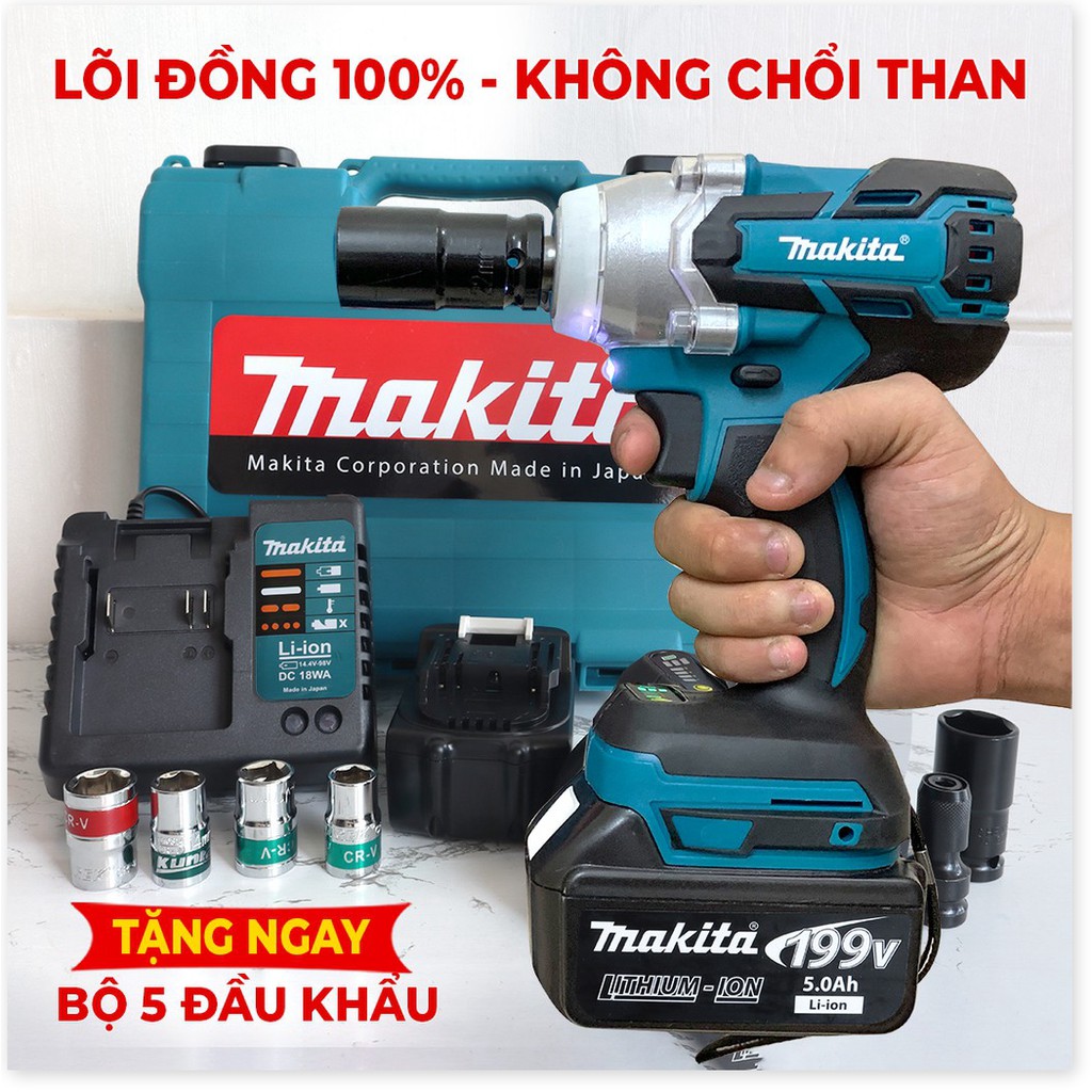 Bulong MA_Kll_TA 199V - Súng bắn vít - Súng bắn Bu lông FULL BOX - Không chổi than