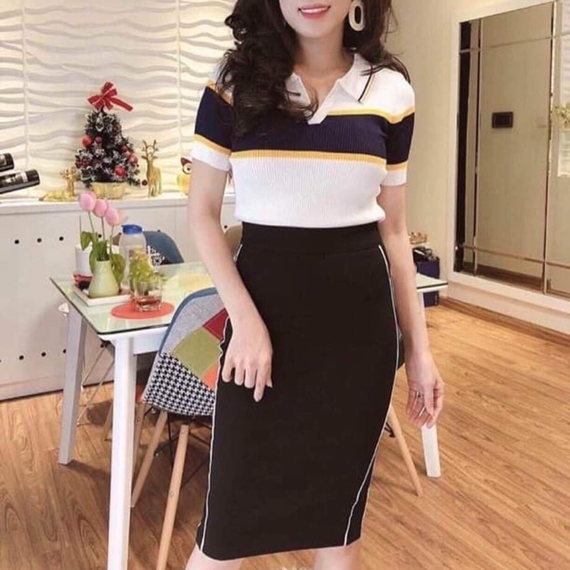 GIÁ SỈ CHÂN VÁY BÚT CHÌ PHỐI LÉ TRẮNG