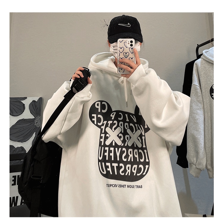 Áo Sweater Chuột RICK phong cách Ulzzang Hàn Quốc tay dài họa tiết in hình cá tính CoolZ C010 | BigBuy360 - bigbuy360.vn
