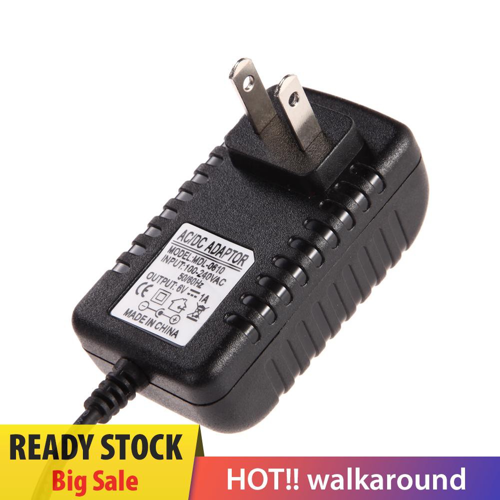 Walk AC 100-240V Converter Adapter DC 5.5 x 2.5MM 6V 1A 1000mA Charger US Plug 