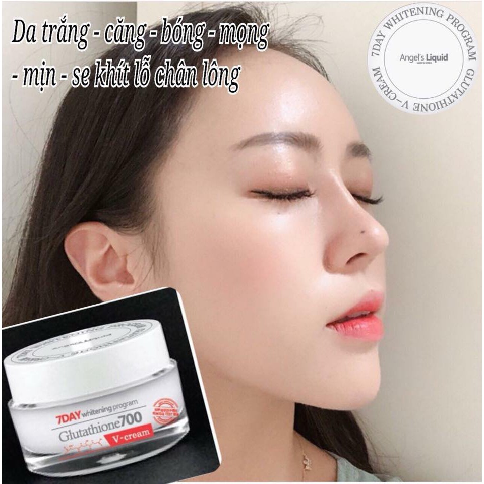 [Mã FMCG8 - 8% đơn 250K] Combo Dưỡng Da Trắng Sáng Angel’s Liquid 7Day Glutathione ( Sữa Rửa Mặt 120g + Cream 50ml )