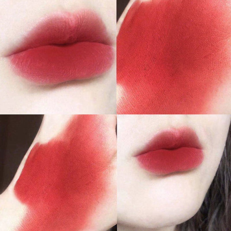 Giá trị cao son kem lì kem lì matte velvet lip glaze màu trắng, không phai, không dính ly, trang điểm dự tiệc học sinh