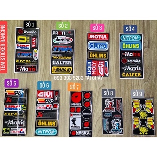 Tem sticker logo racing