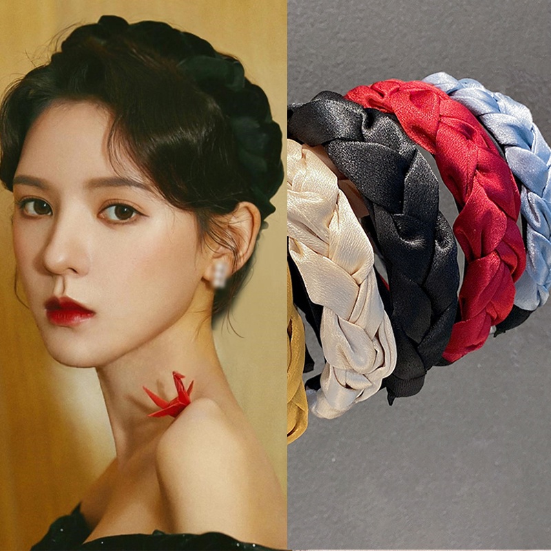 Băng Đô Vải Satin Bản Rộng Chống Trượt Cho Nữ | Shopee Việt Nam