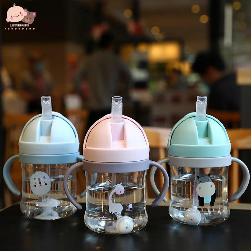 Bình Uống Nước Có Tay Cầm Và Ống Hút Tiện Dụng Cho Bé