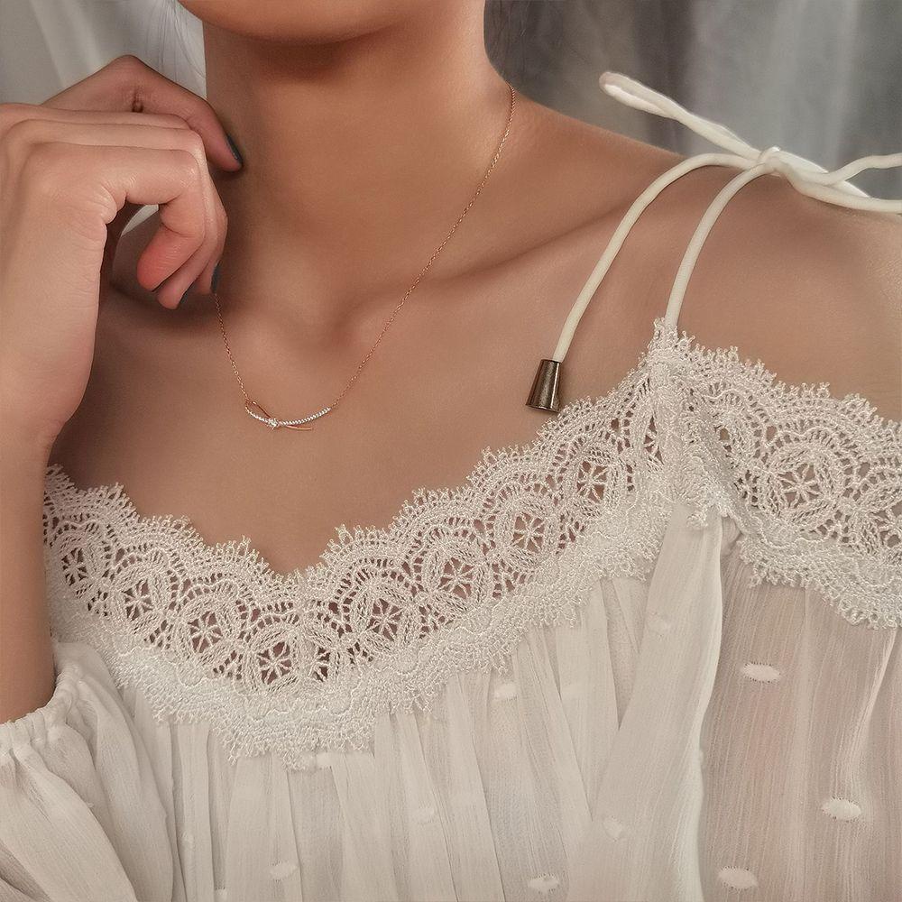 ANEMONE Vòng cổ Mặt Hình Trái Tim Thời Trang Cho Nữ