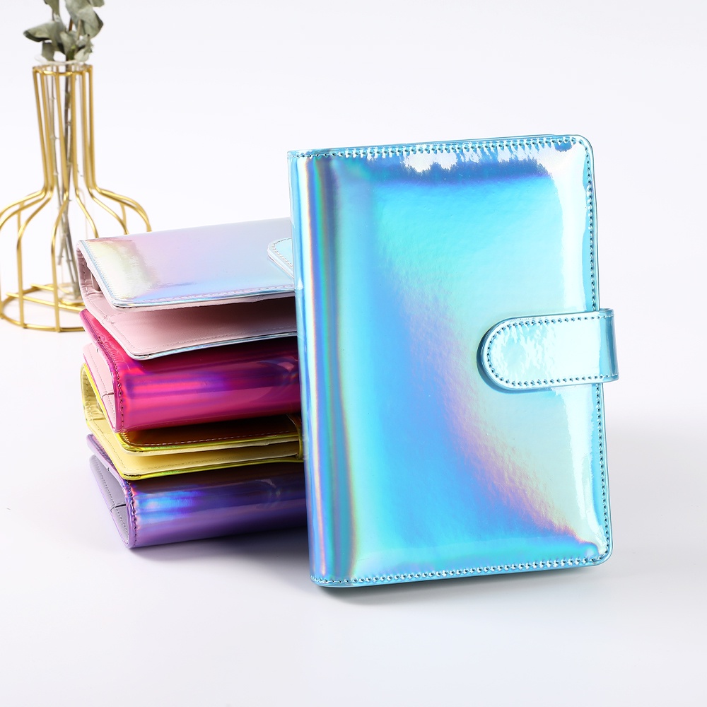 Sổ Tay Ghi Chú/ Lên Kế Hoạch 6 Lỗ Khổ A6 Bằng PVC Có Khóa Kéo Tiện Dụng