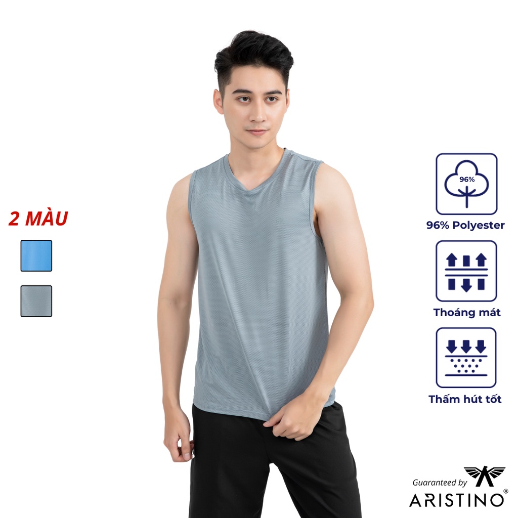 Áo ba lỗ nam, tanktop tập gym Aristino - Insidemen 2 màu trẻ trung nam tính, chất vải co giãn, thoải mái - ITT001S1