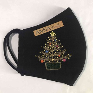 Khẩu trang vải thêu Handmade AN23