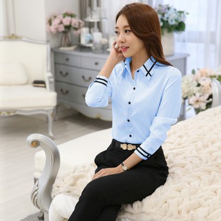 Áo Sơ Mi Nữ Tay Dài Thời Trang Công Sở