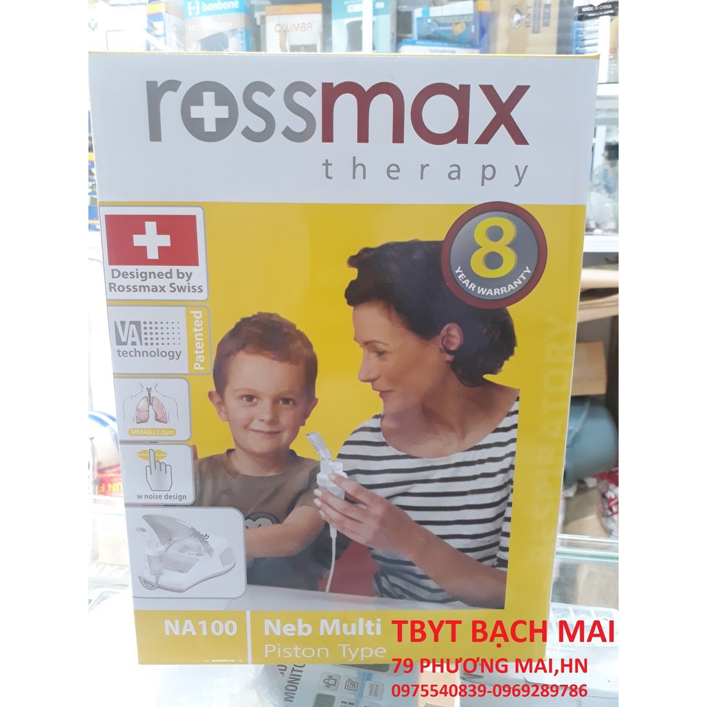 MÁY XÔNG HÚT MŨI 2 TRONG 1 ROSSMAX NA100 Neb Multi LOẠI 2