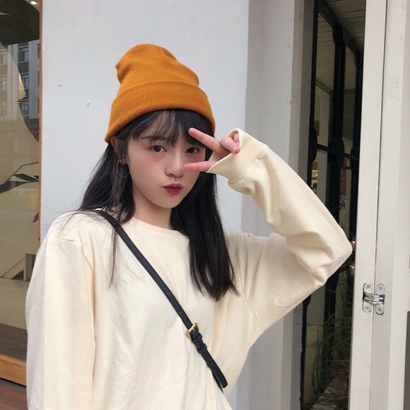 Mũ Len Beanie Trơn Nhiều Màu Phong Cách Hàn Quốc Giành Cho Nam và Nữ