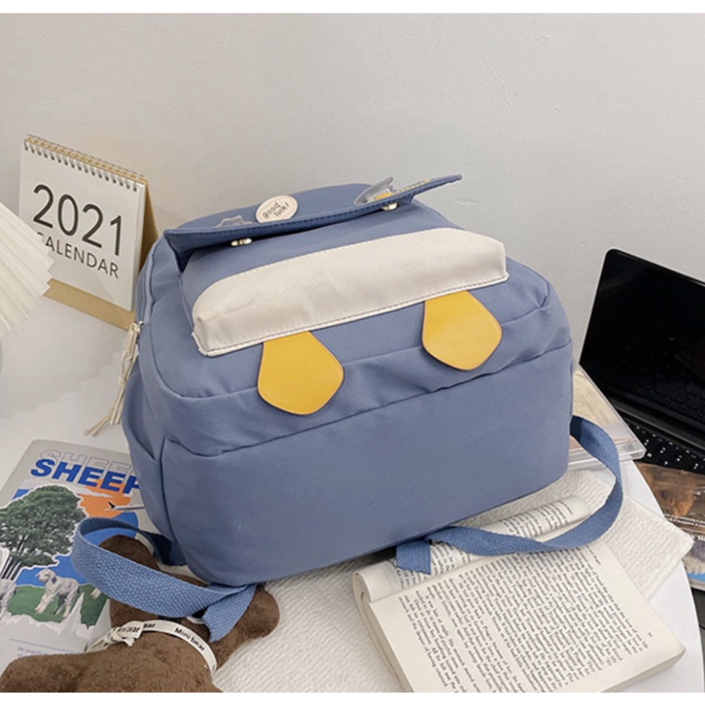 Ba lô nữ đi học ulzzang chống nước, balo chống nhăn, viền đính đá hàng Quảng Châu | BL005