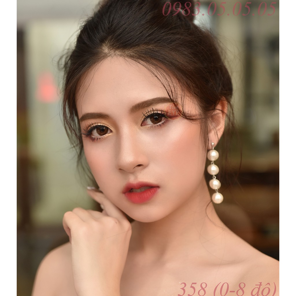 [Tặng Combo 175k] Kính Áp Tròng Cận Mira Brown Tinteye 358