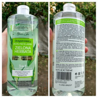 Nước Tẩy Trang 3w1 BIELENDA-Green Tea (Trà Xanh) 500ml