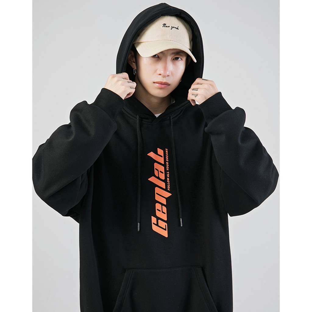 Áo Hoodie GenlaL - Vải Nỉ Bông Form Rộng Không Xù Lông - Nam Nữ Unisex Ulzzang Hàn Quốc