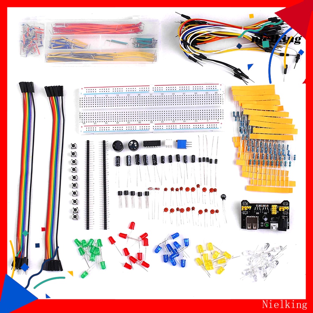 Bộ 374 Linh Kiện Điện Tử Mega2560 830 Lỗ Cho Người Mới Bắt Đầu