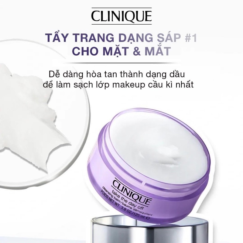 [ BiLL MỸ] Sáp tẩy trang Clinique Take The Day Of Cleansing Balm 125ml