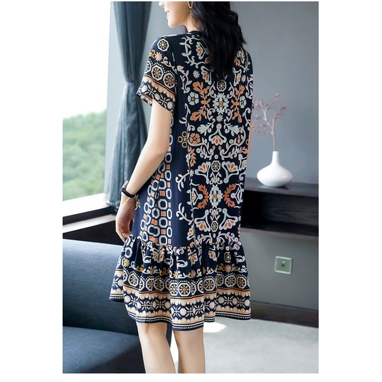 Đầm hoa dáng rộng phong cách thời trang mùa hè dành cho nữ