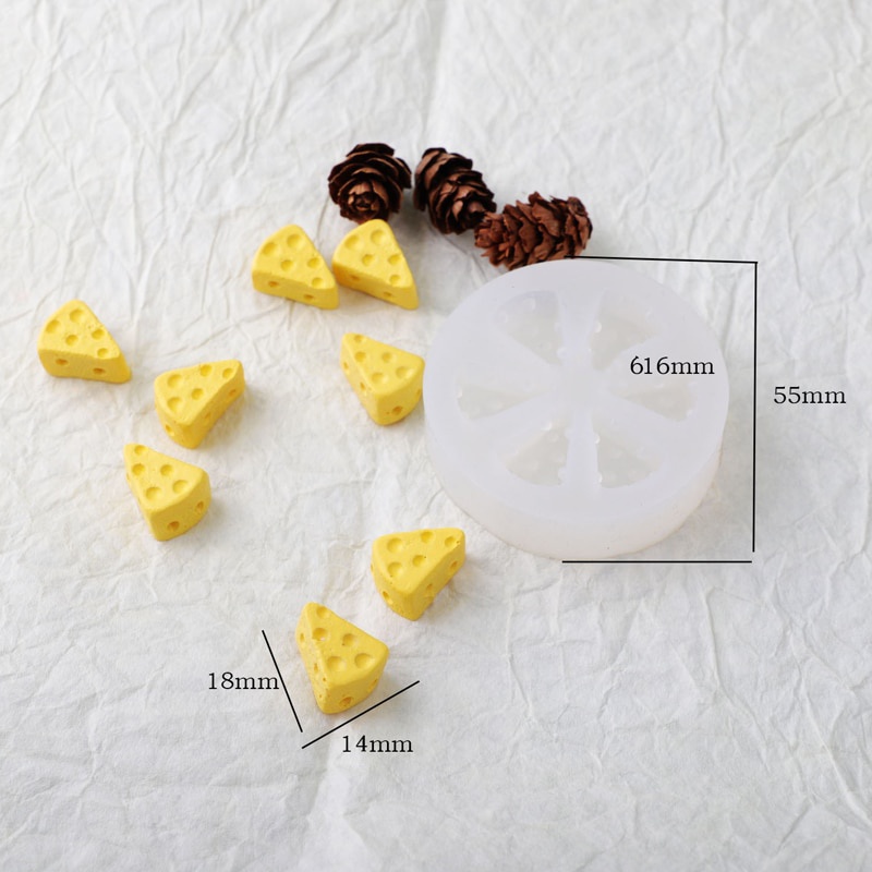 Khuôn silicone làm bánh tạo hình phô mai độc đáo tiện dụng