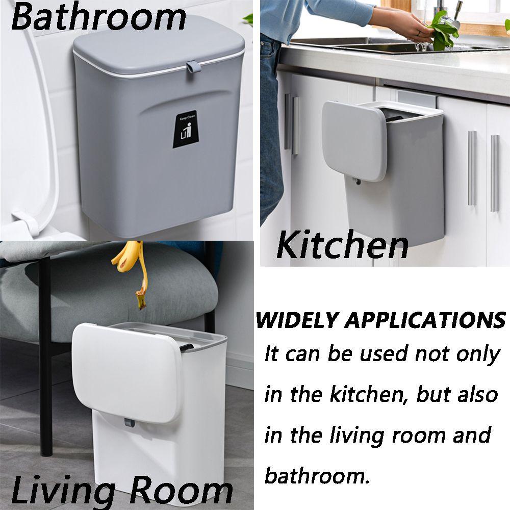 Thùng Rác 7L / 9L Gắn Tường Thiết Kế Thời Trang Tiện Dụng