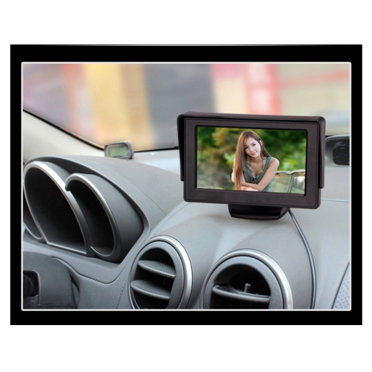 Camera lùi cao cấp cho xe ô tô có hồng ngoại màn hình 4 inch 3