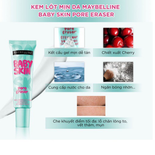 Kem Lót Siêu Mịn Maybelline Baby Skin Pore Eraser