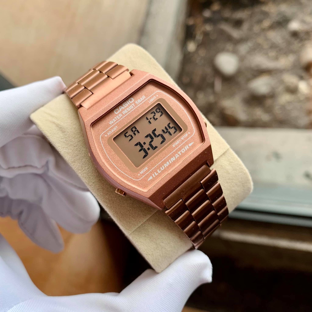 Đồng hồ Nữ Casio B640WC-5ADF, đồng hồ chính hãng, Rose