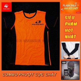 ÁO THUN RACING BOY TẶNG KHĂN SWAT VÀ ỐNG TAY CHỐNG NẮNG
