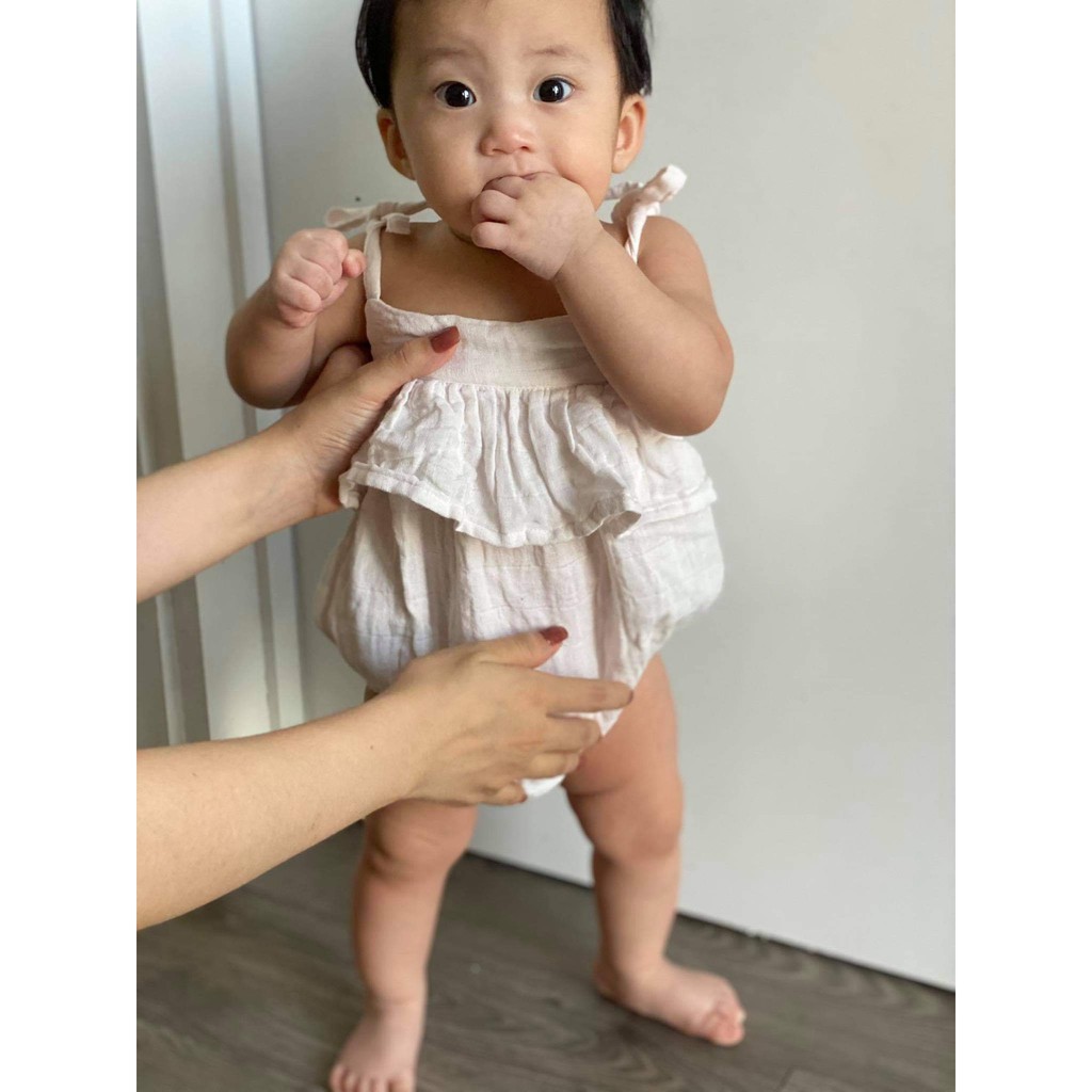 Muslin Lily Romper (Romper Bèo Vải Xô Organic Cotton)